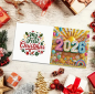 Preview: Diamond Painting 6-teiliges 2026 Neujahrs-Karten